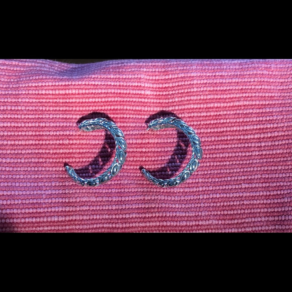 John Hardy sterling silver hoop earrings
